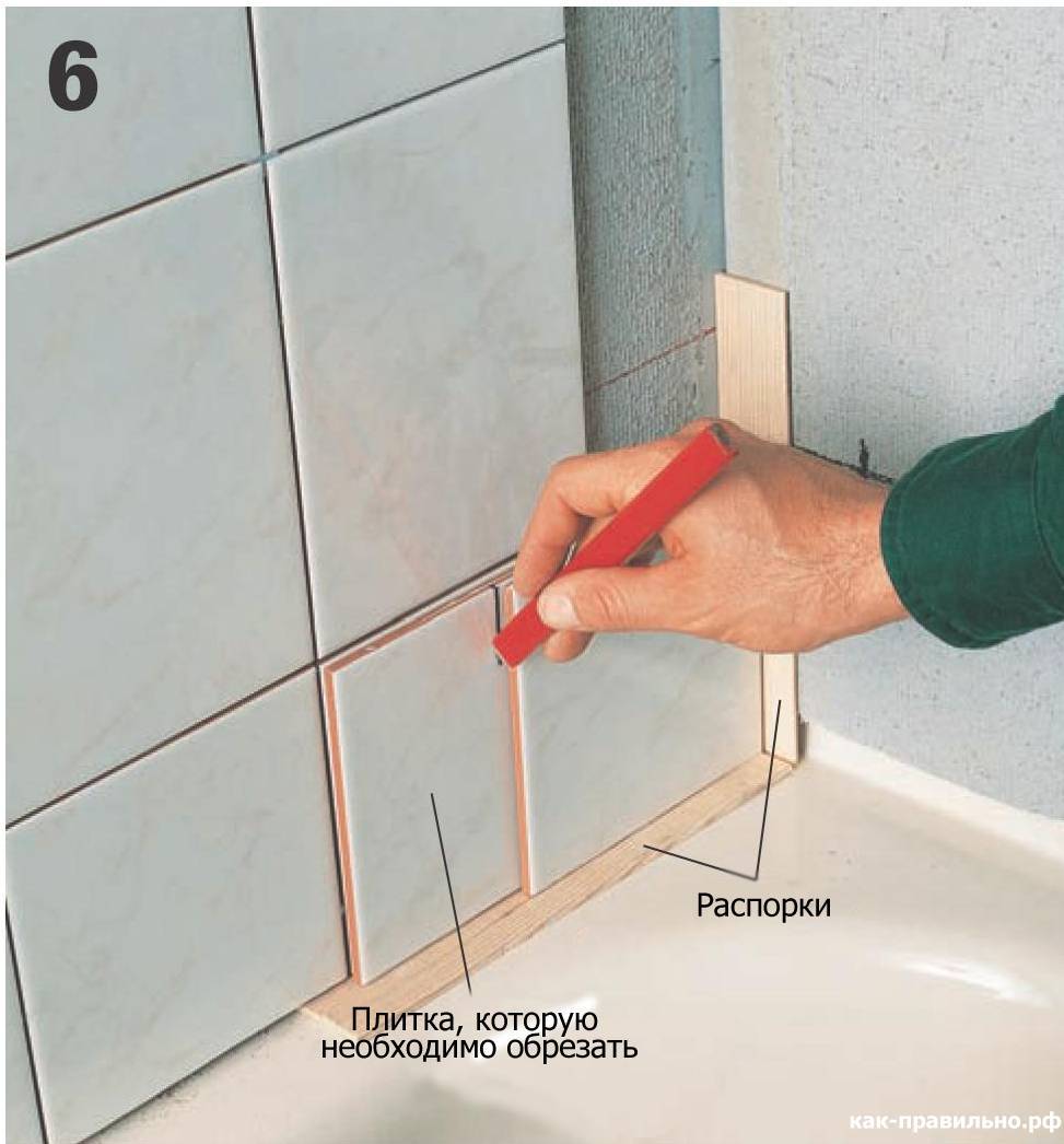 Как правильно уложить плитку в ванной комнате своими руками — пошаговое видео и фото