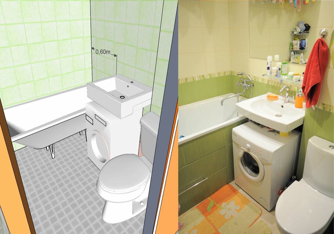 Дизайн ванной в хрущевке: лучшие советы и идеи для ремонта (30+ фото)