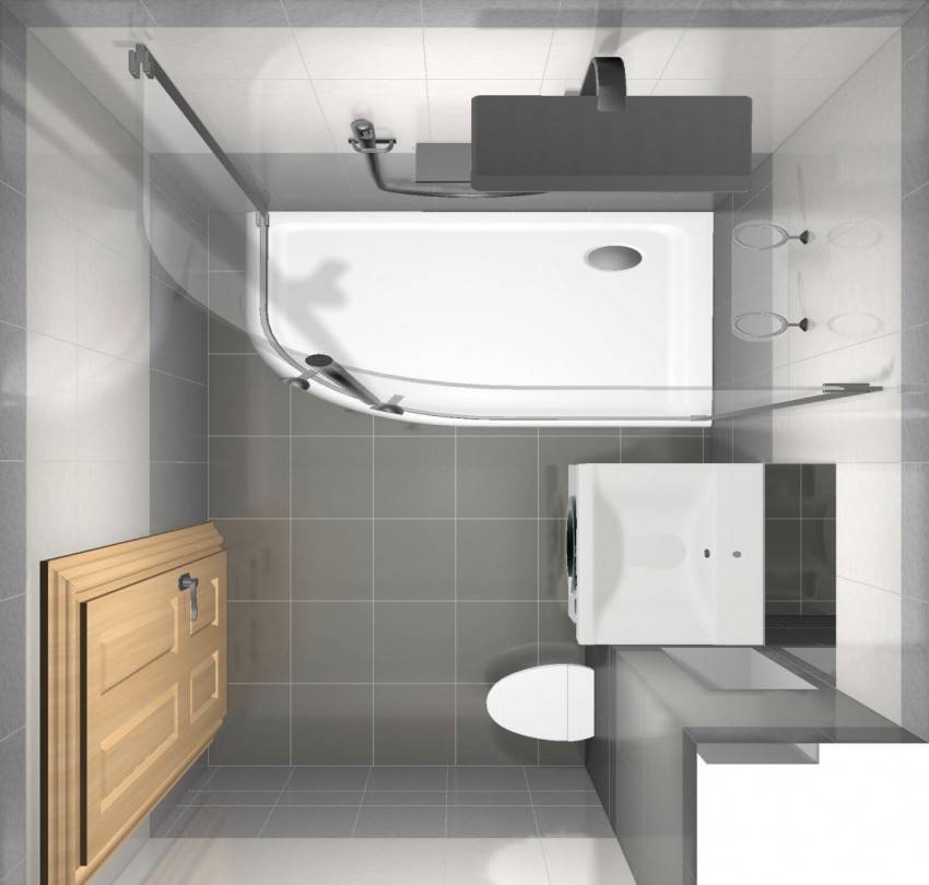 Дизайн ванной комнаты 4 кв.м. с фото - экономим пространство