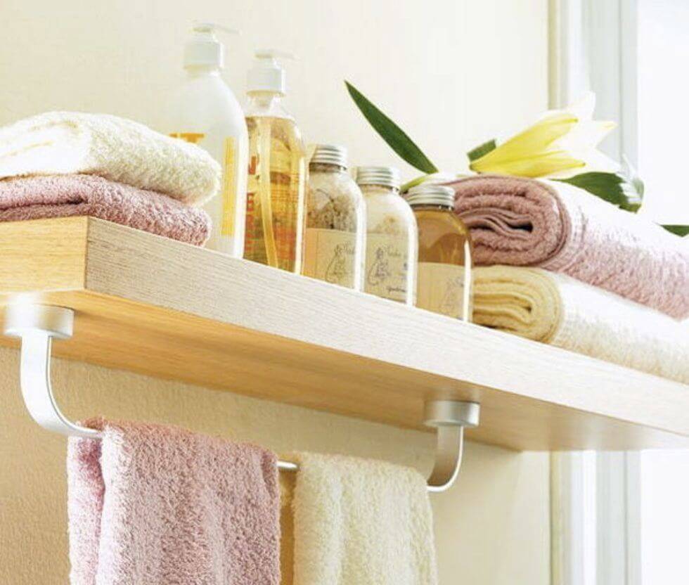 Крючки, полки, стеллажи или как грамотно и красиво разместить полотенца в ванной