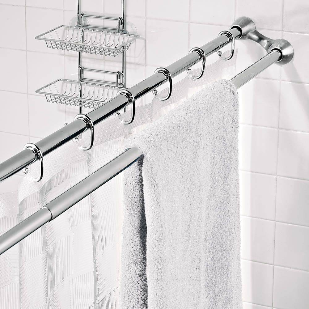 Штанга для шторы в ванную комнату: особенности выбора и установки | онлайн-журнал о ремонте и дизайне