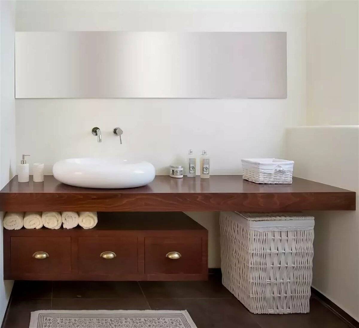 Столешница в ванную под раковину: выбор и самостоятельное изготовление - блог ремстрой-про