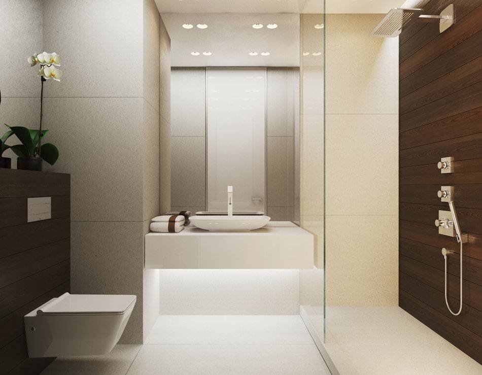 Обустройство ванной в стиле минимализм: варианты декоративной отделки