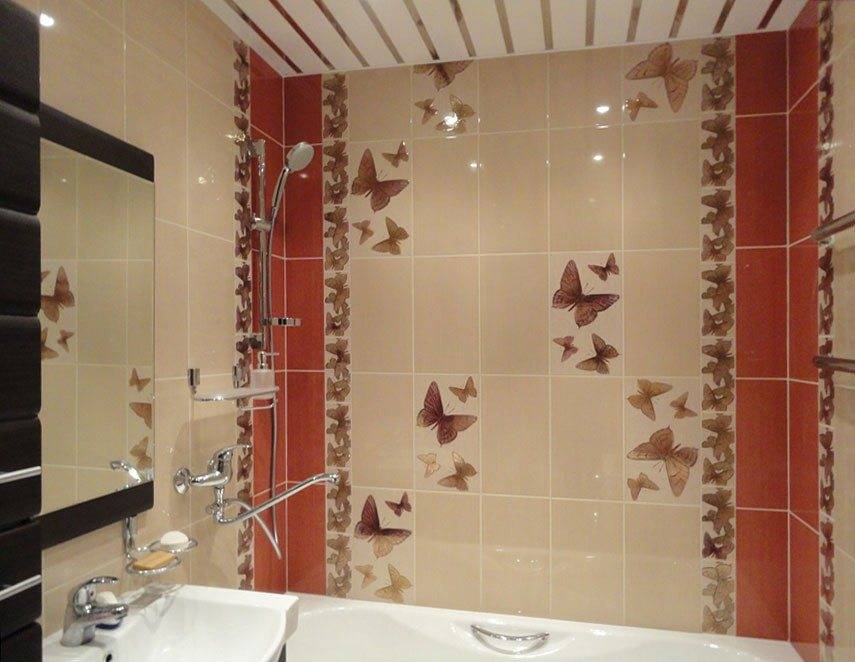 Дизайн плитки для маленькой ванной комнаты