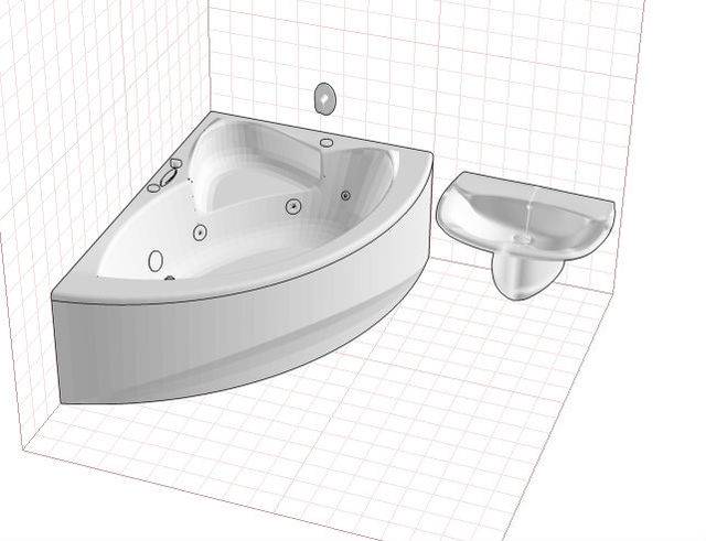 Размер ванны: стандартной, угловой, чугунной, стальной, акриловой