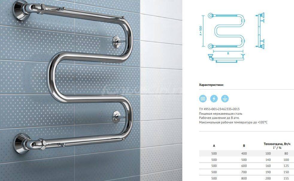 Как выбрать полотенцесушитель для ванной водяной из нержавеющей стали: отзывы владельцев, фото и видео моделей