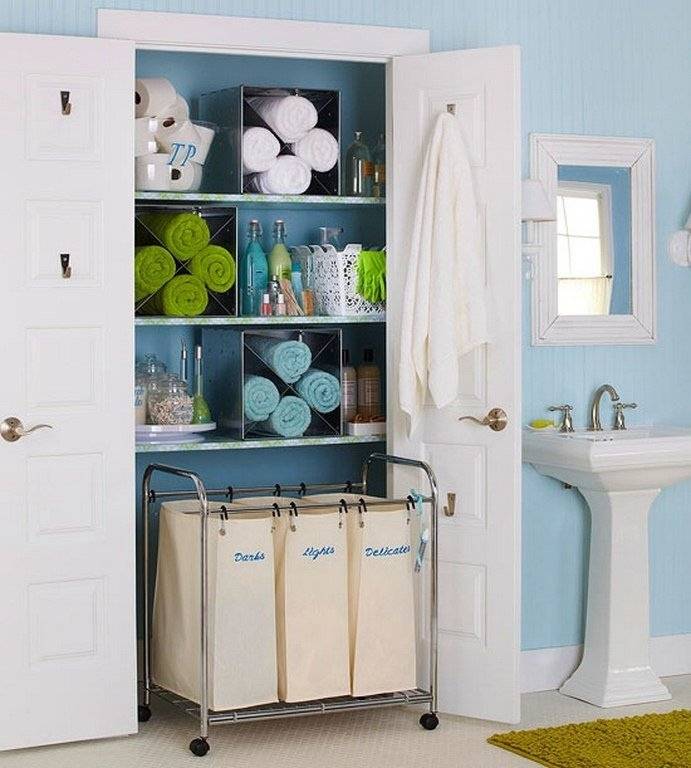 Корзина для белья в ванную комнату: фото, советы по выбору, виды бельевых ящиков