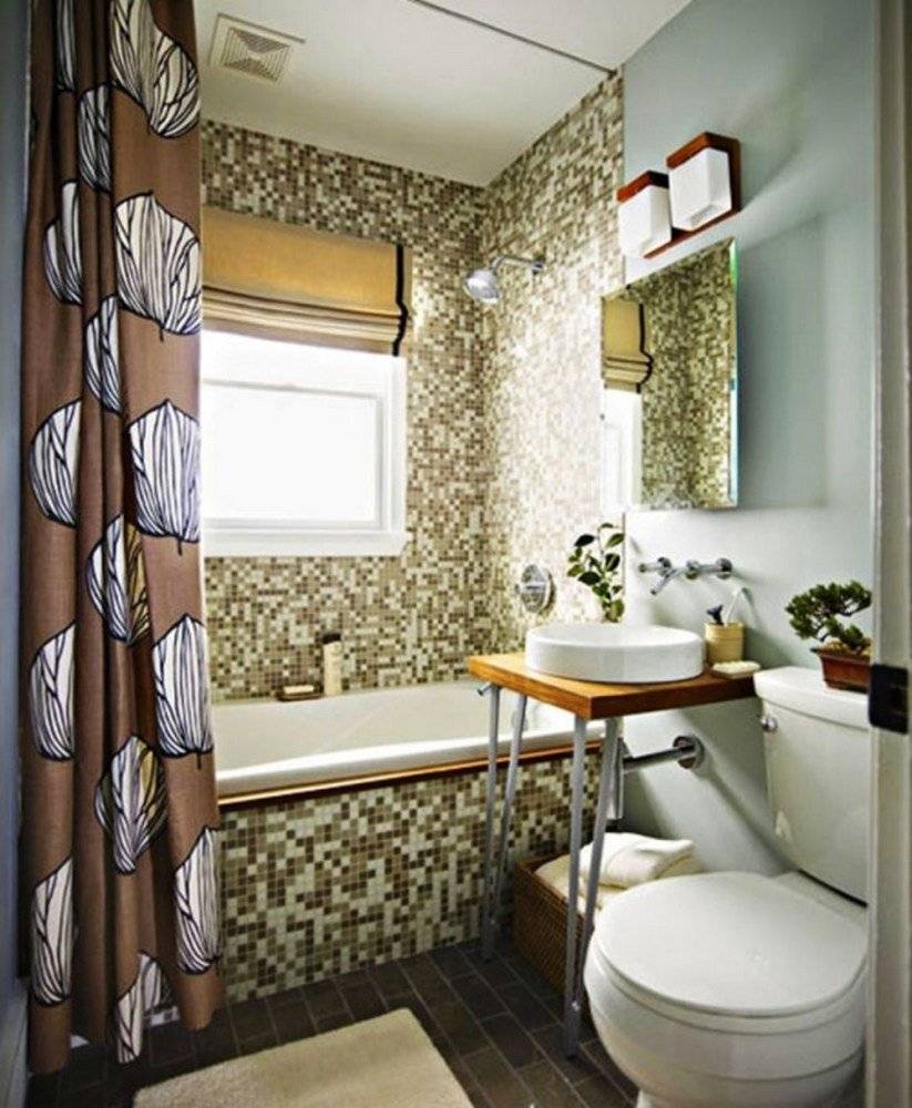 Фото интерьеров маленьких и малогабаритных ванных комнат