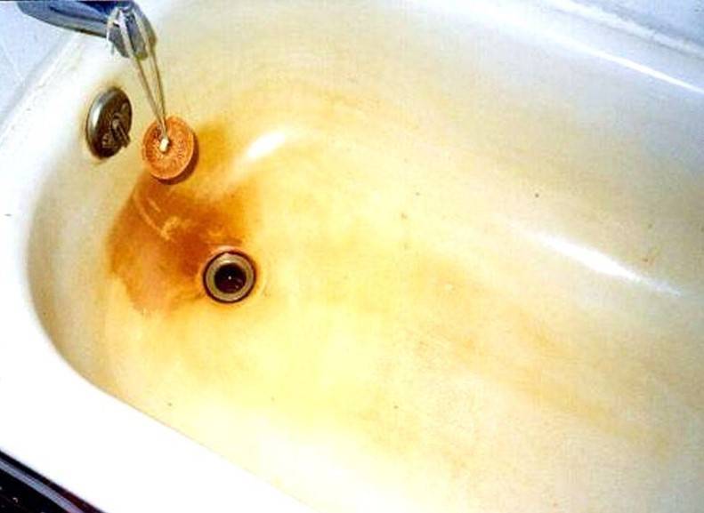 Как отмыть ванну от желтого налета и ржавчины в домашних условиях