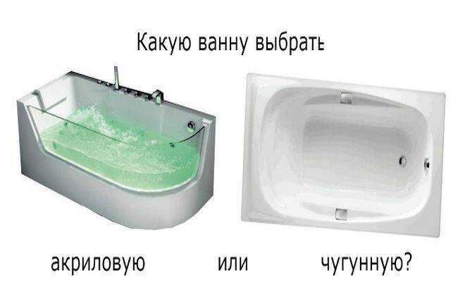 Выбор ванны: чугун или акрил? - советы по ремонту