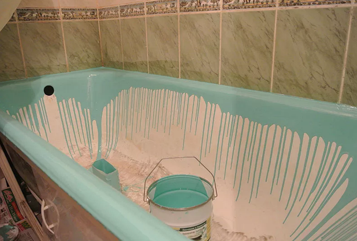 Покраска ванны