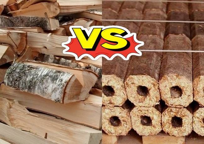 Камины и печи » чем лучше топить печь дровами или топливными брикетами, сравнение
