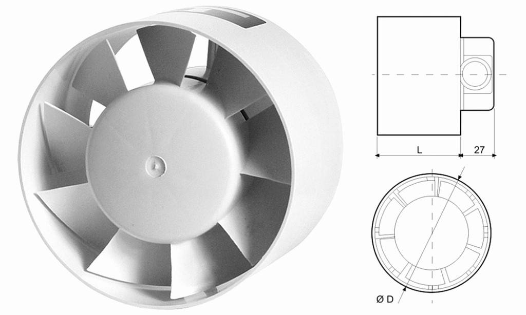 Вентиляторы для вытяжки в ванной комнате – виды и их характеристики