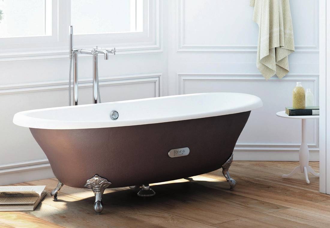 Ванна отдельностоящая: нотки роскоши и шика в дизайне ванной комнаты  подробно, на фото