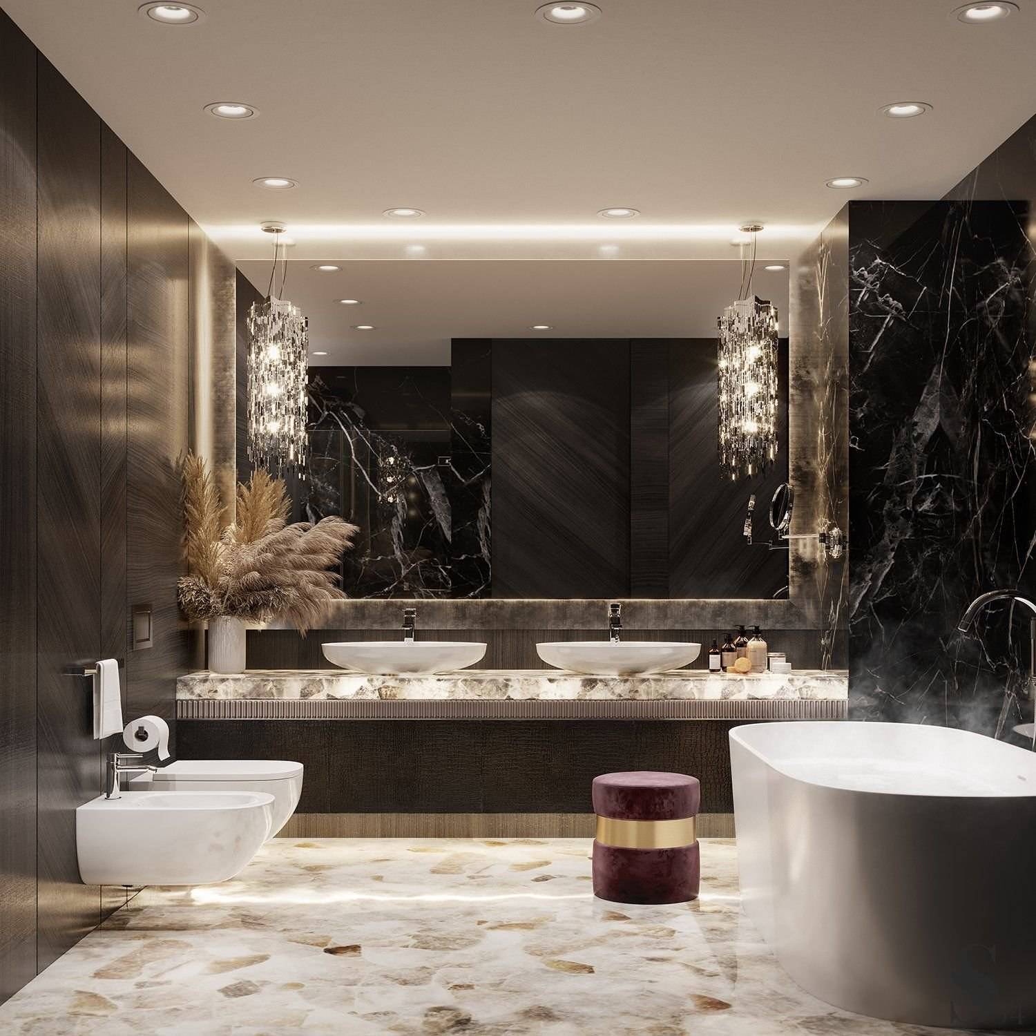 Дизайн ванной: топ-100 лучших проектов ванных комнат [#2019]
