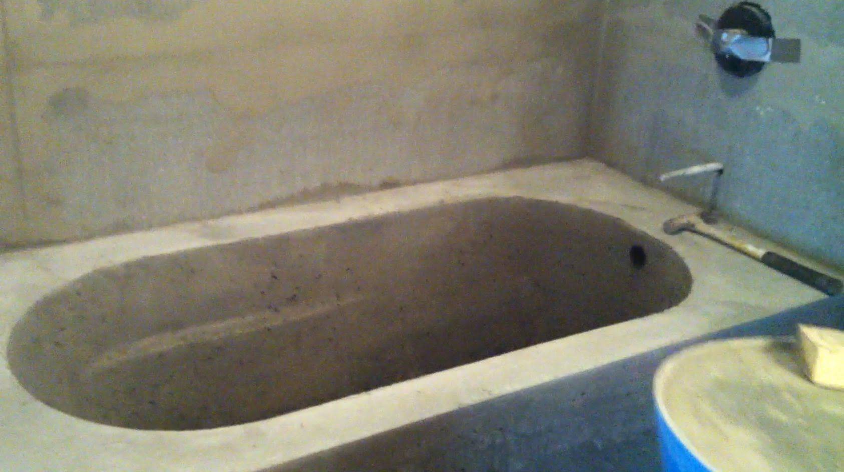 Ванна из бетона своими руками: основные этапы работы
