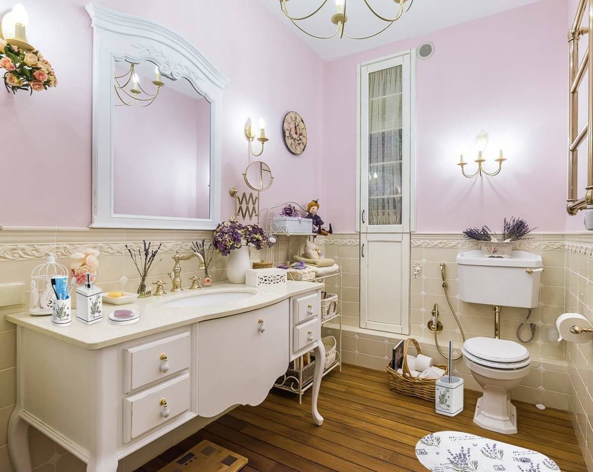 Ванная комната в стиле прованс: 80+ элегантных идей и обзор лучших интерьерных тенденций