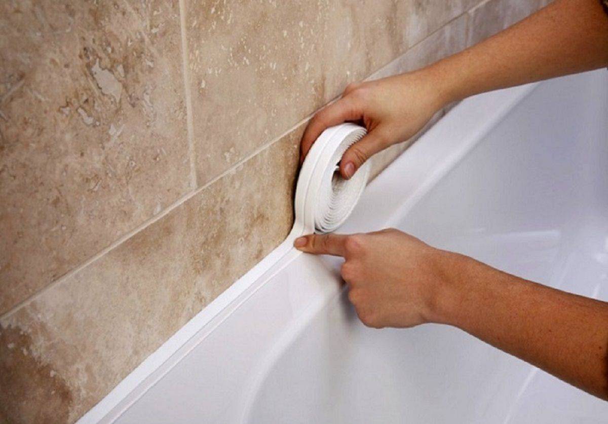 Чем заделать стык между ванной и плиткой: современные методы