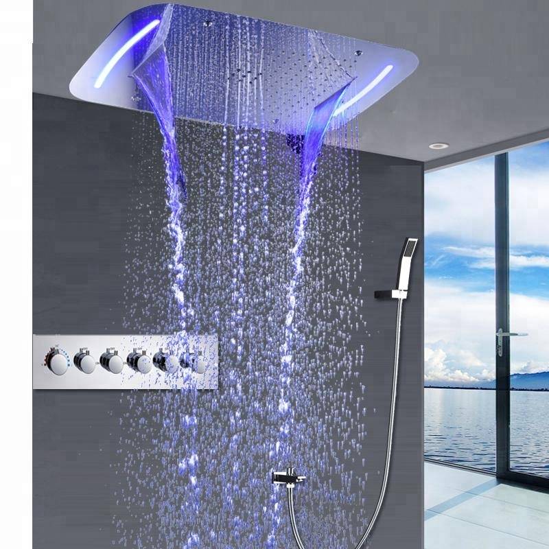 "тропический" душ для ванной и душевой кабины: смесители и лейки с эффектом, верхний душ-дождик, дизайн, фото