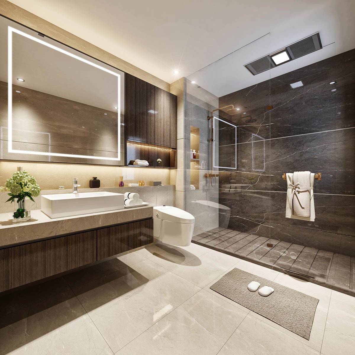Дизайн ванной комнаты – 100 современных идей оформления