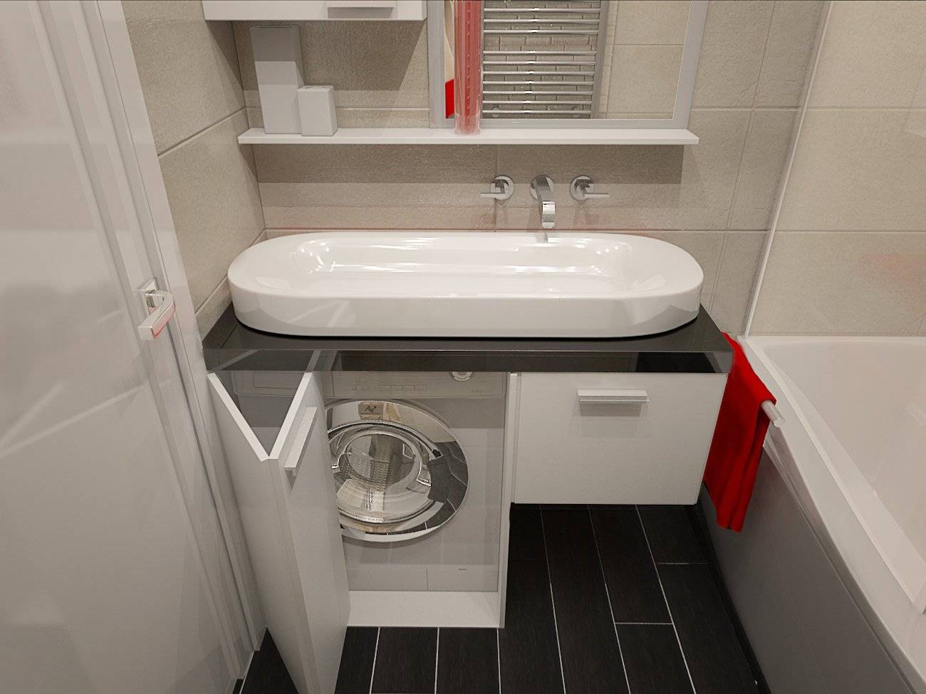 Малогабаритная ванная комната: дизайн в фотографиях