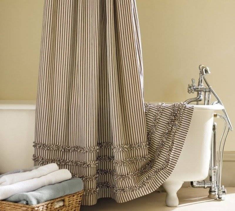 Штора для ванной комнаты из текстиля: преимущества и недостатки