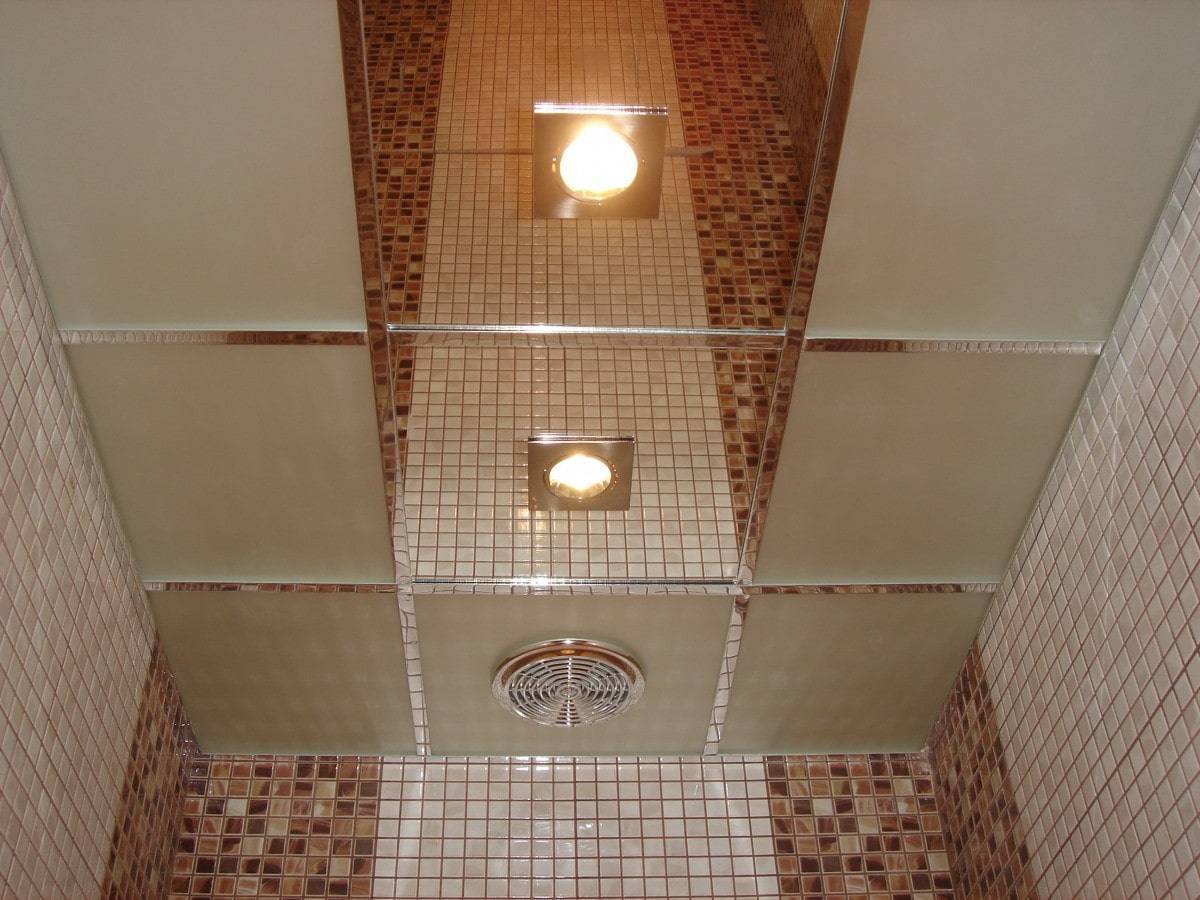Зеркальный потолок в ванной (30 фото): цены и монтаж своими руками