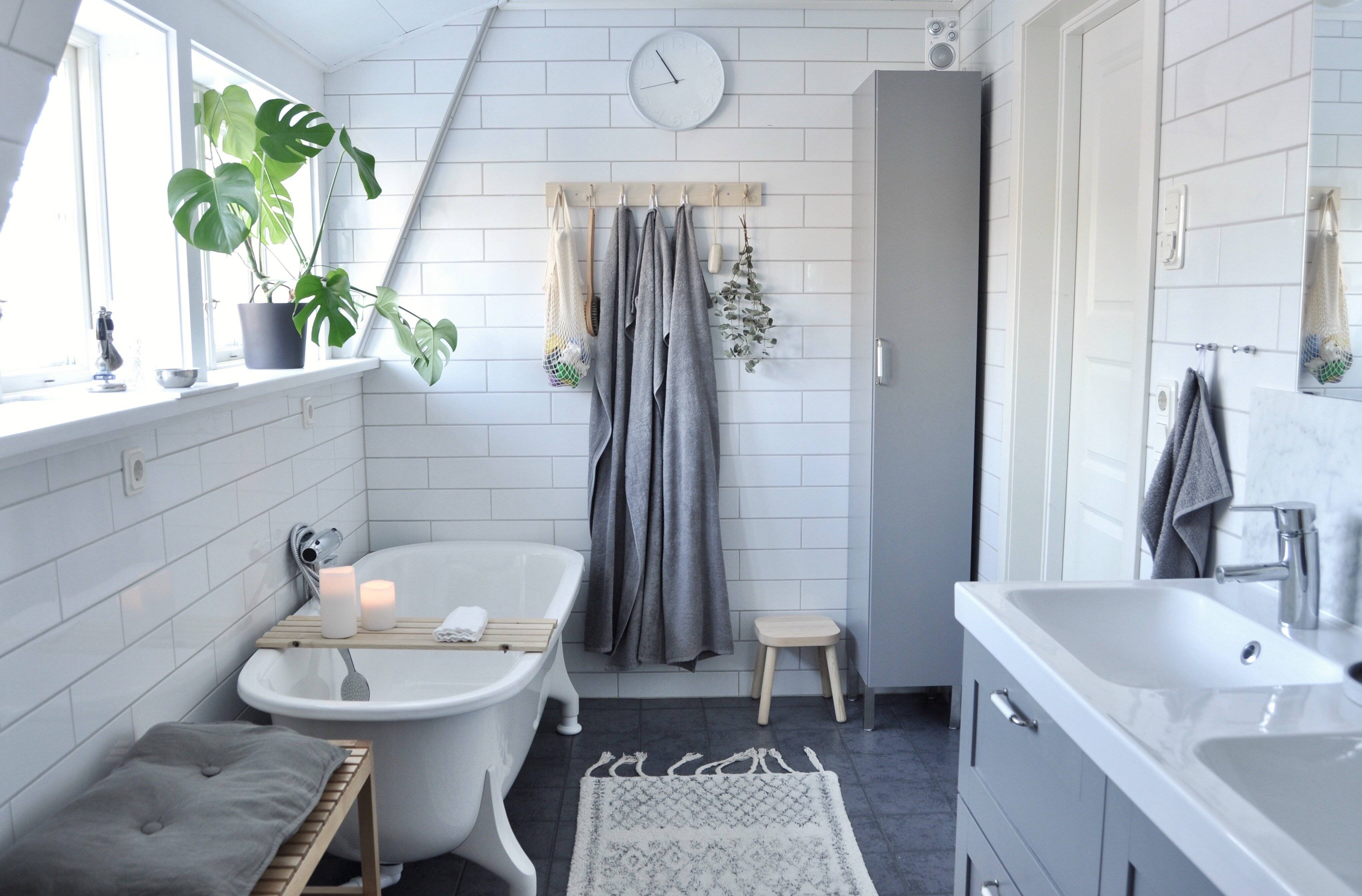 Идеи дизайна интерьера ванной комнаты в скандинавском стиле, фото