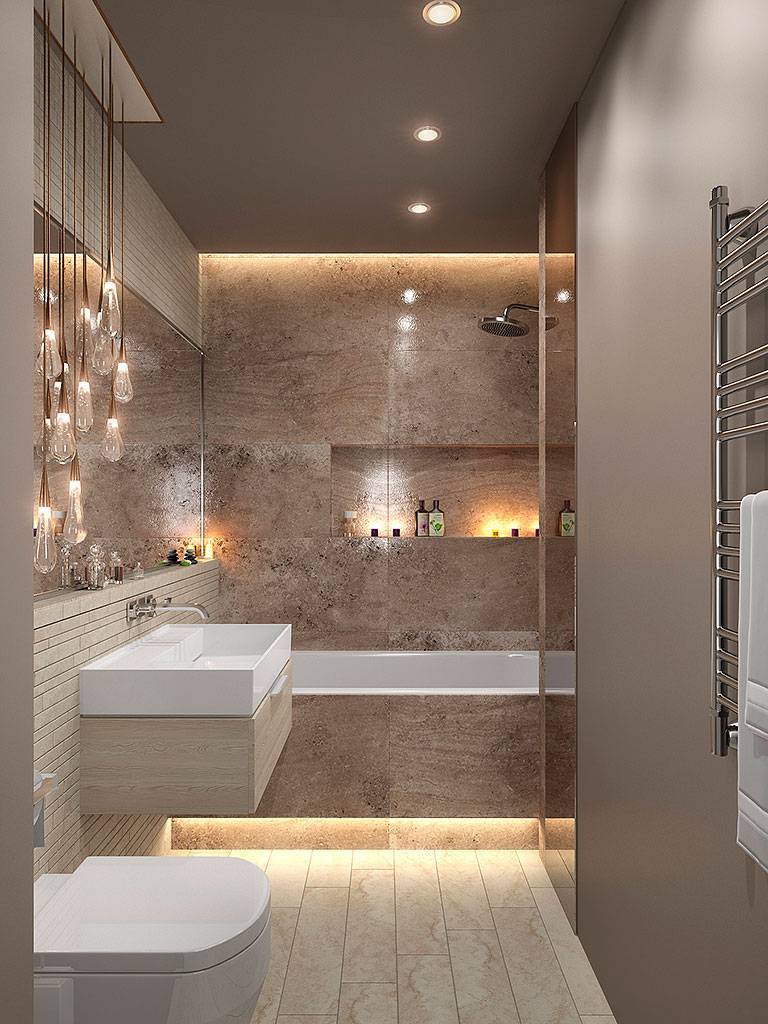 Дизайн ванной комнаты: фото 2018, современные идеи
