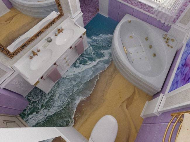 Наливные 3d-полы в интерьере (60 фото): красивые идеи дизайна кухни, гостиной, спальни, ванной и других комнат