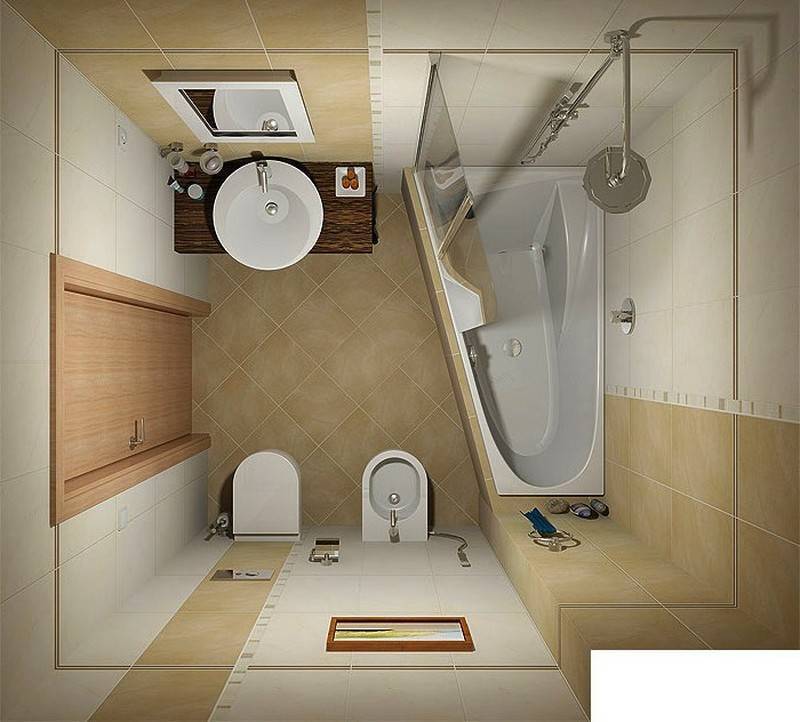 Дизайн проект ванной 10 квадратов