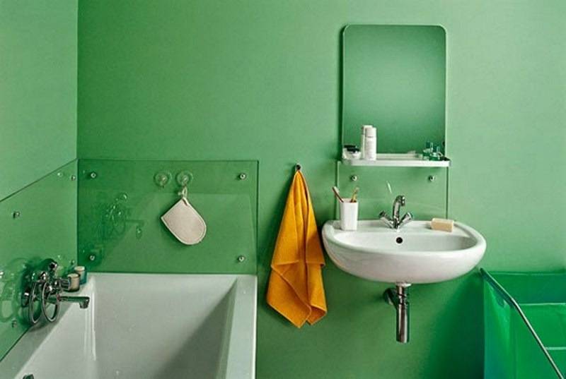 Покраска стен в ванной комнате - рекомендации, фото, инструкции