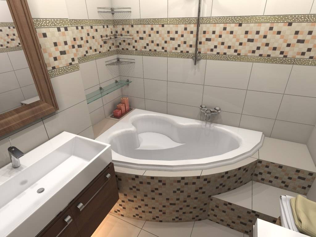 Дизайн угловой ванной: 110 фото примеров современных идей и основы проектирования интерьера