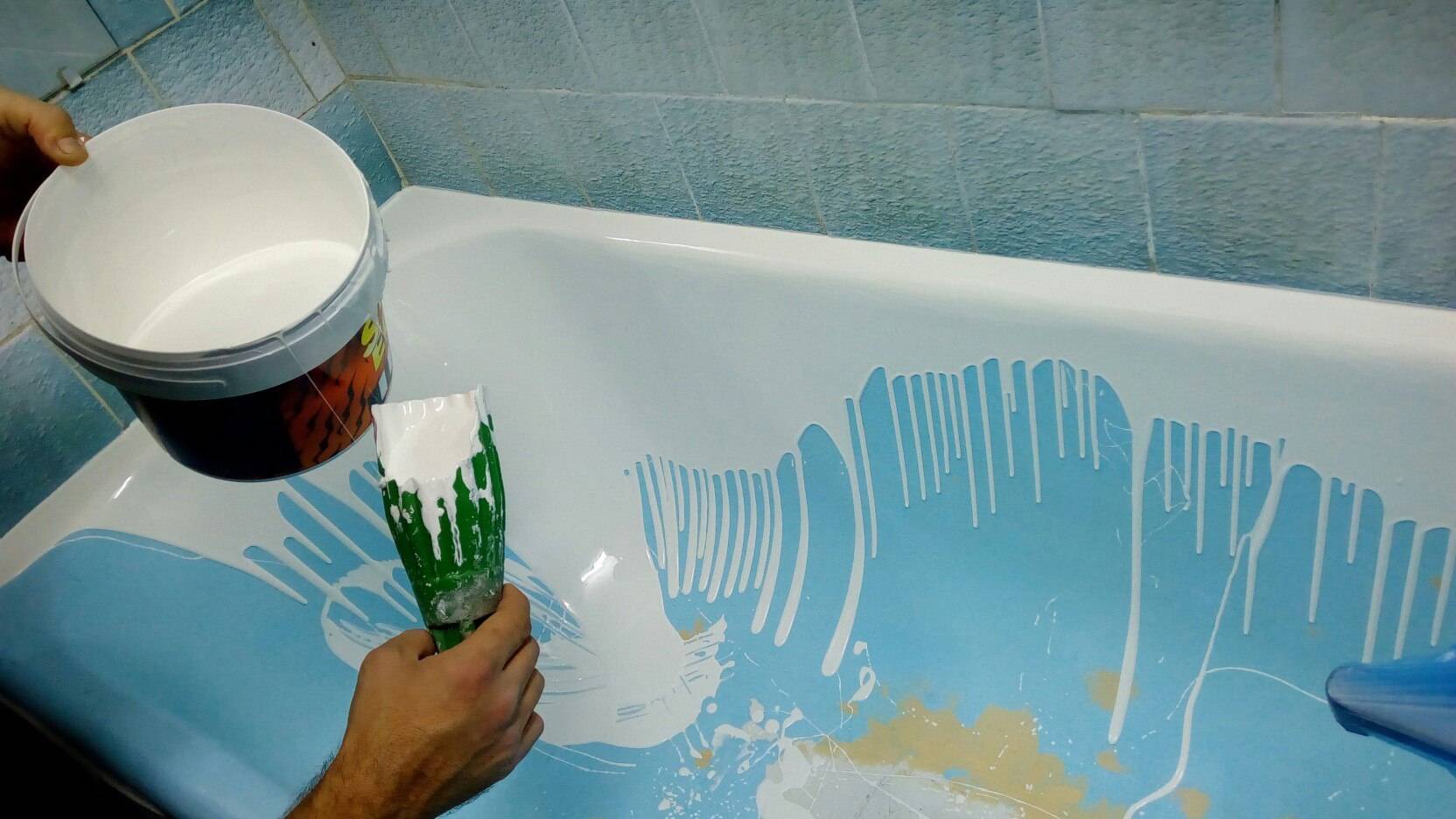 Как самостоятельно покрасить ванну в домашних условиях - от подготовки до финиша