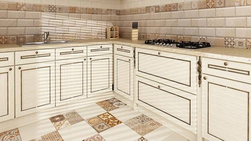 Плитка прованс: керамическая на пол для ванной комнаты, напольная для кухни, керамогранит в стиле керама марацци