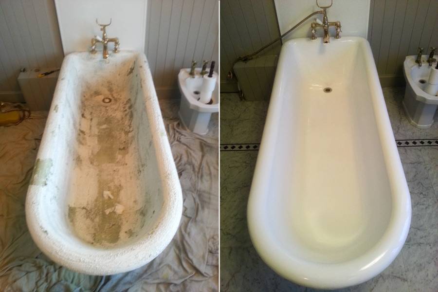Восстановить заводскую покрытие ванны | родная эмаль ванны