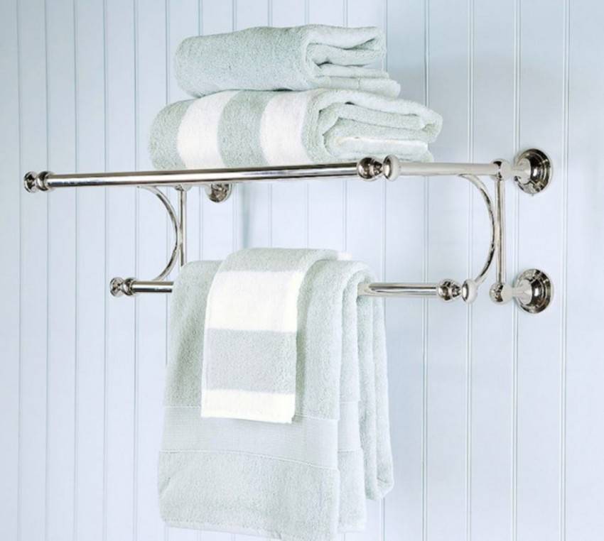 Полки для ванной комнаты: виды, материалы, дизайн, особенности монтажа