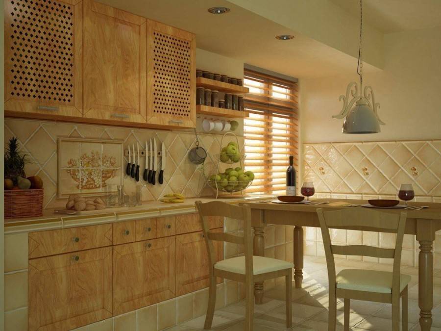 Фартук из плитки на кухню: советы по выбору, дизайн, фото в интерьере