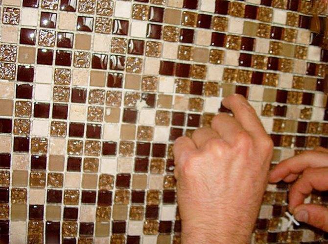 Как сделать укладку мозаики своими руками на стены в кухне