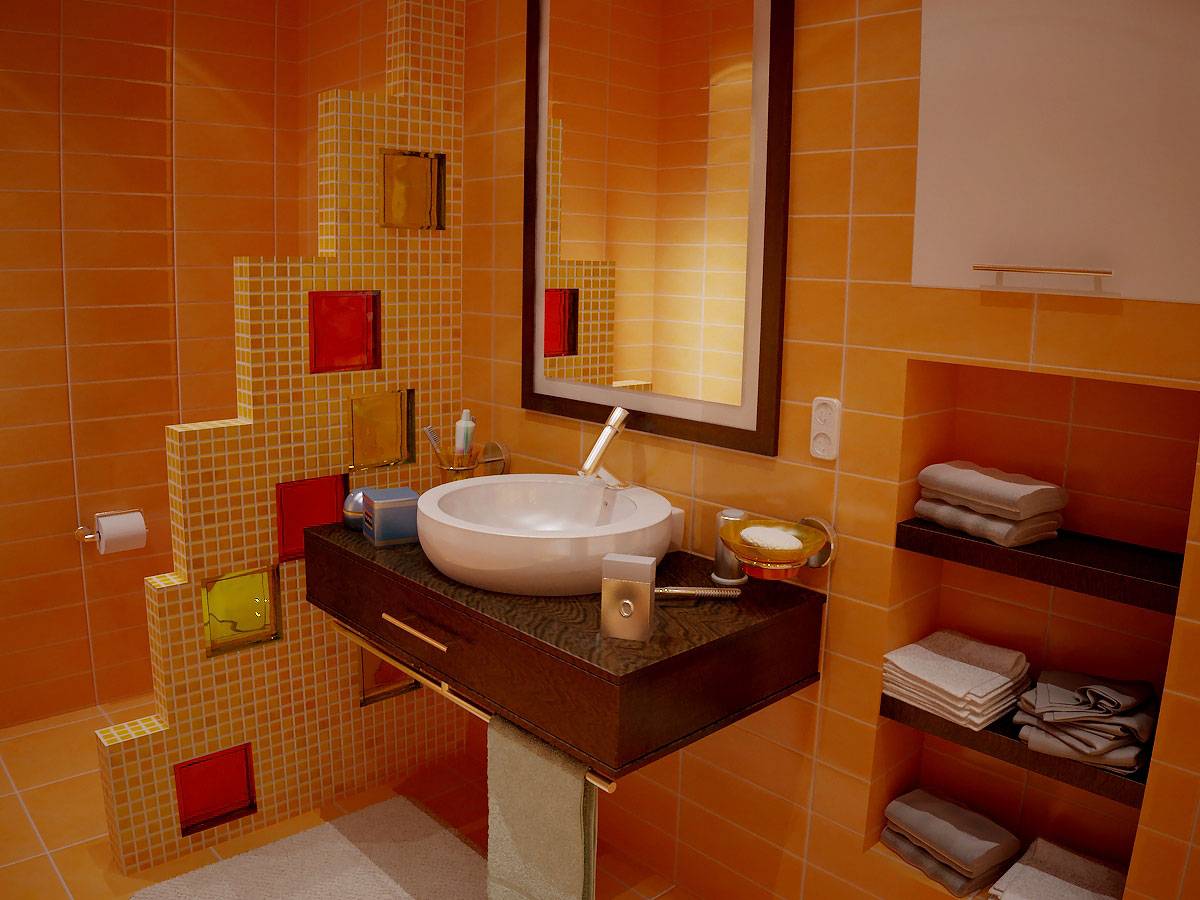 Какие сделать стены в ванной комнате, перегородки (фото)