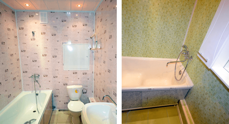 Как отделать ванную комнату пластиковыми панелями (39 фото) своими руками: как установить и обшить, фальш-панели