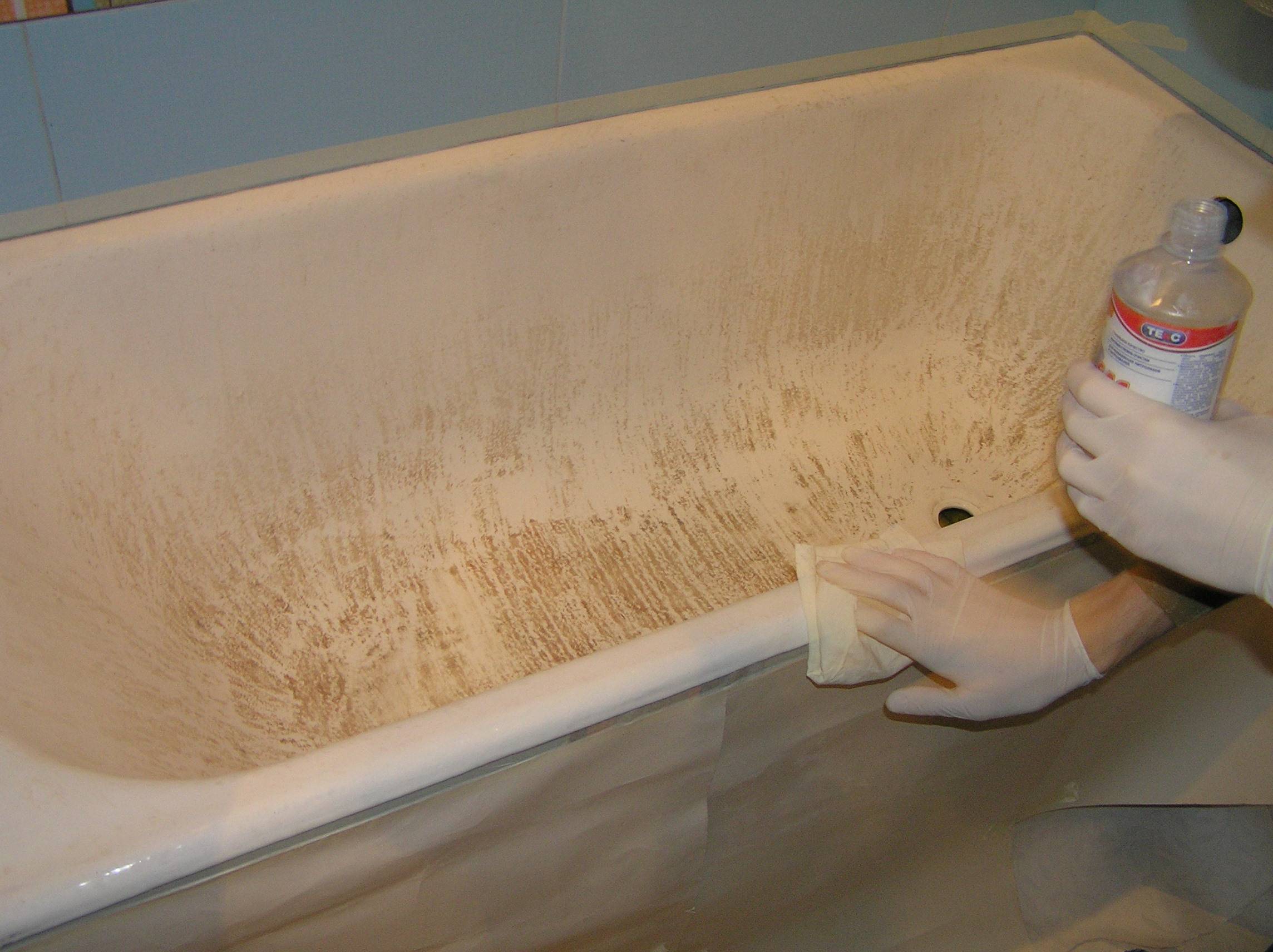 Эмалировка ванны своими руками: все про восстановление поверхности жидким акрилом