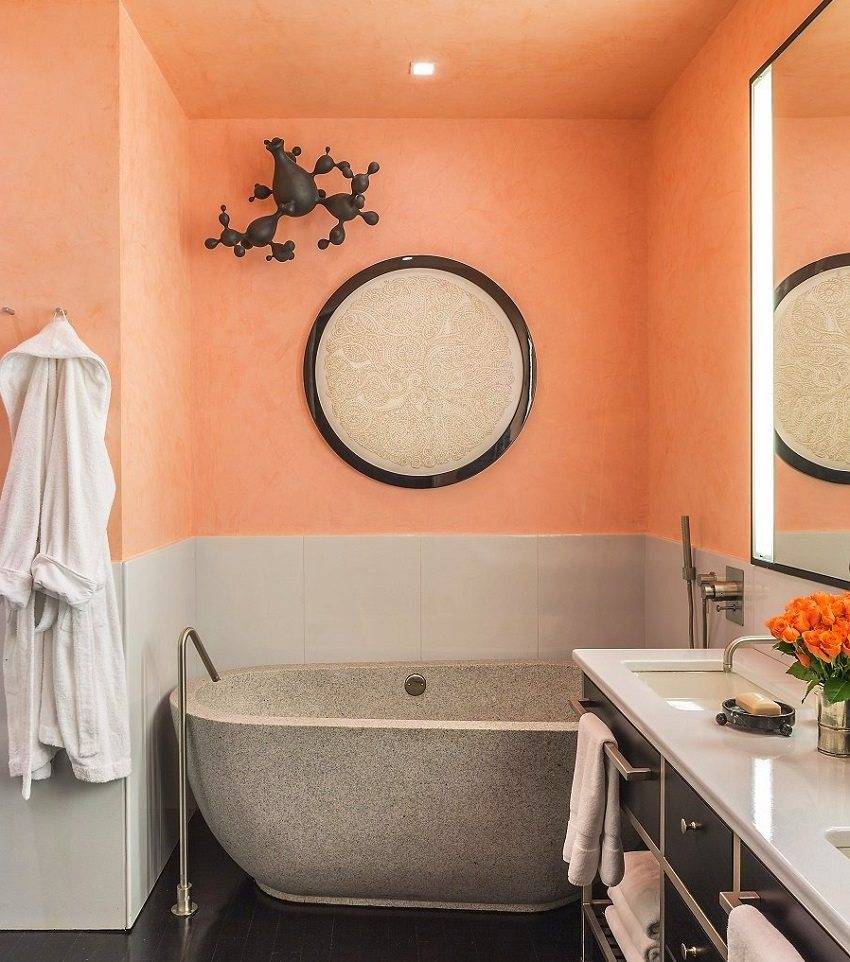 Обзор различных красок для ванных комнат - их основные свойства.