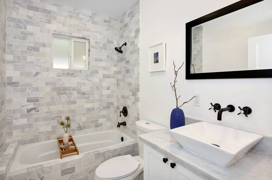 Плитка для ванной комнаты: фото, дизайн и особенности выбора