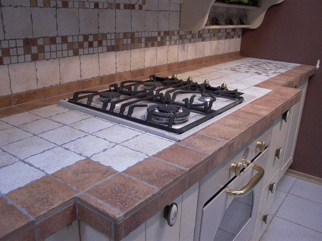 Столешница из плитки на кухню своими руками - как сделать столешницу для кухни из плитки: фото - все о строительстве