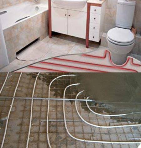 Как сделать теплый пол под плитку в ванной комнате?
