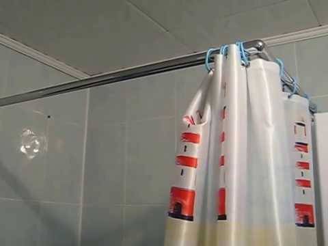 Особенности и порядок установки карниза для ванной раздвижного