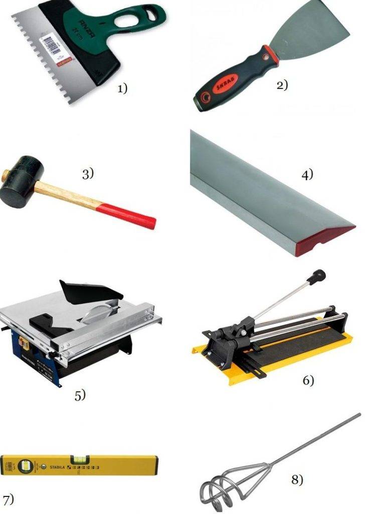 Какие инструменты нужны для укладки плитки?