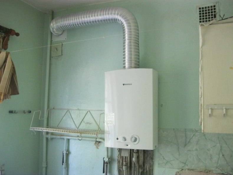 Подключение газовой колонки: установка в квартире, в частном доме