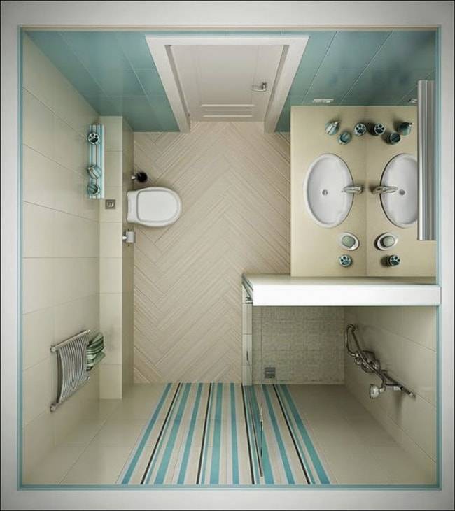 Дизайн ванной комнаты 3 кв м без туалета - 135 фото